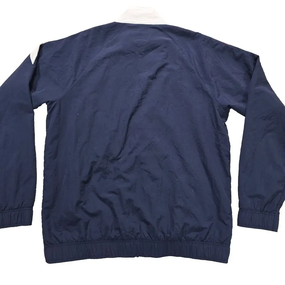 Vintage Reebok Jacket Size XL Red White Blue Zip Track Warm Up Pockets Athletic